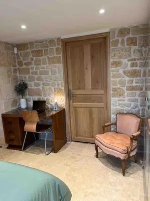 Coin salon dans l'établissement Villa d'exception à 500 m de la plage