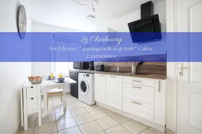 Cuisine ou kitchenette dans l'établissement Le Cherbourg - Second Souffle - Cherbourg