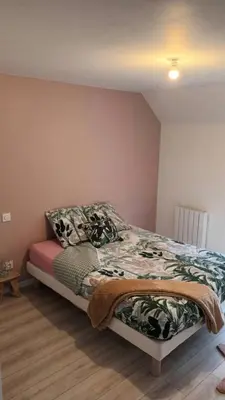 Un ou plusieurs lits dans un hébergement de l'établissement Maison calme individuelle proche du Mont st Michel