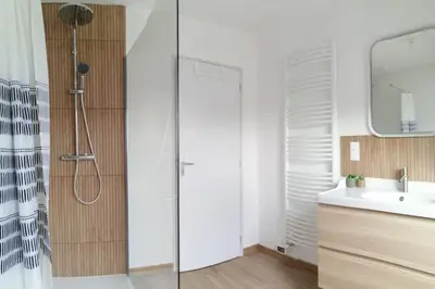 Salle de bains dans l'établissement gite a la campagne