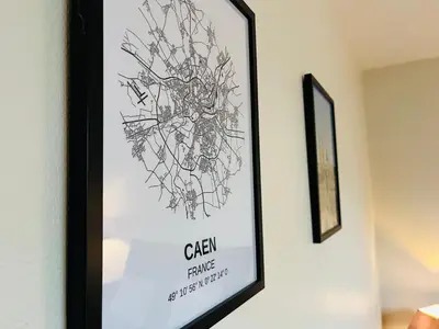 Plan de l'établissement Le 6 appartement Centre-ville Caen - Port
