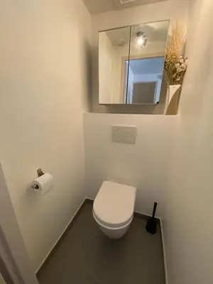 Salle de bains dans l'établissement Charmant appartement proche du centre ville