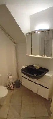 Salle de bains dans l'établissement confortable appartement duplex