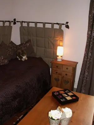 Coin salon dans l'établissement Dodo et tartines B&B