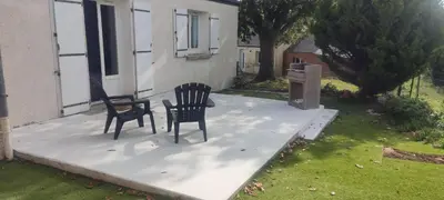 Jardin de l'établissement à l'air du Mont
