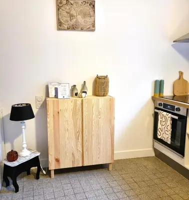 Cuisine ou kitchenette dans l'établissement Studio Gypsy