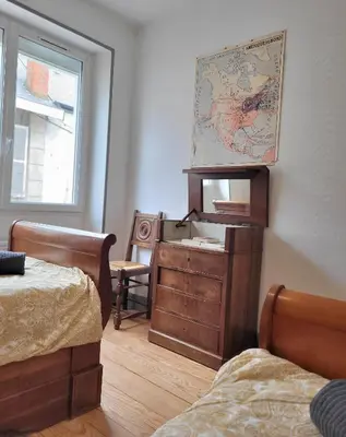 Un ou plusieurs lits dans un hébergement de l'établissement Gîte Homard - Bord de mer - 4/6 personnes