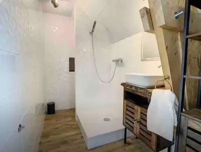 Cuisine ou kitchenette dans l'établissement Ker Chouers