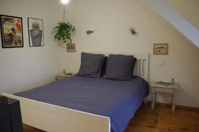 Un ou plusieurs lits dans un hébergement de l'établissement Cosy ferme de village en baie du Mont Saint Michel