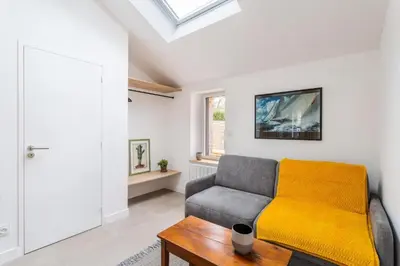 Coin salon dans l'établissement La maison d'Amélie Cancale