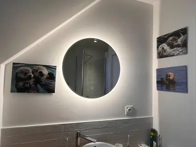 Salle de bains dans l'établissement La maison d'Amélie Cancale