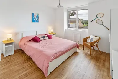 Un ou plusieurs lits dans un hébergement de l'établissement Loft british au pied du Mont !