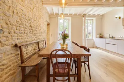 Cuisine ou kitchenette dans l'établissement Maison Maliott