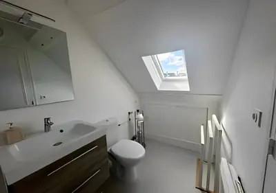 Salle de bains dans l'établissement Studio au centre historique de Bayeux