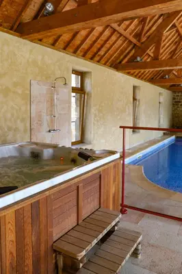 Plan de l'établissement Manoir avec Piscine et Jacuzzi en Suisse Normande