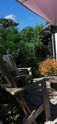Jardin de l'établissement le moulin des riviéres
