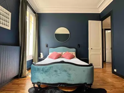 Un ou plusieurs lits dans un hébergement de l'établissement Appartement au coeur de Caen
