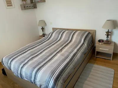 Un ou plusieurs lits dans un hébergement de l'établissement Appartement le Kingsbridge