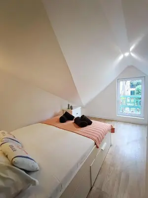 Un ou plusieurs lits dans un hébergement de l'établissement Cosy Villa by sea ! - two terraces