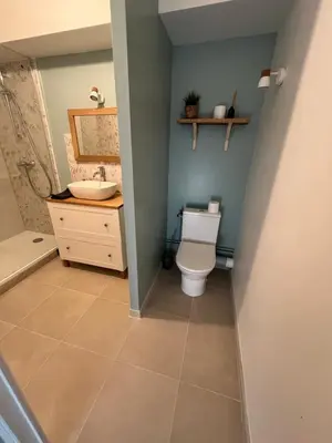 Salle de bains dans l'établissement Appartement centre ville Caen Vaugueux