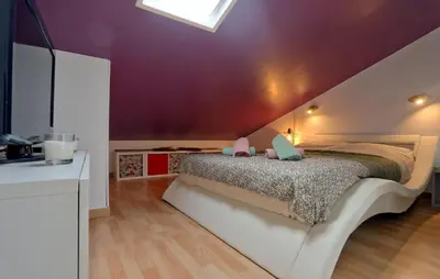 Un ou plusieurs lits dans un hébergement de l'établissement Beautiful Home In Montmartin-Sur-Mer