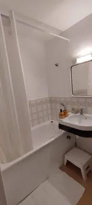 Salle de bains dans l'établissement Cabourg Plage
