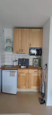 Cuisine ou kitchenette dans l'établissement Cabourg Plage