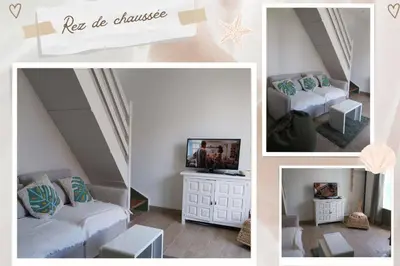 Un ou plusieurs lits dans un hébergement de l'établissement Maisonnette proche mer 4 pers