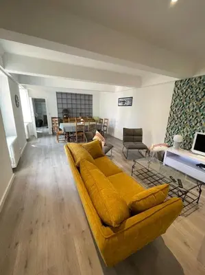 Coin salon dans l'établissement Les Maisons d'Auré