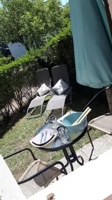 Jardin de l'établissement Studio Cabourg - Home-Varaville avec jardin
