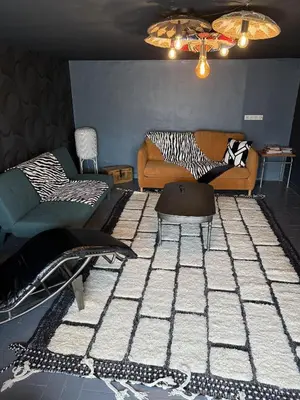 Coin salon dans l'établissement Villa des Pins