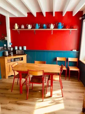 Cuisine ou kitchenette dans l'établissement Jolie maison à la campagne « Chez Germaine »