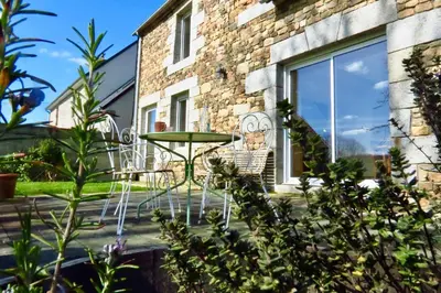 Jardin de l'établissement Maison chic proche du Mont Saint Michel