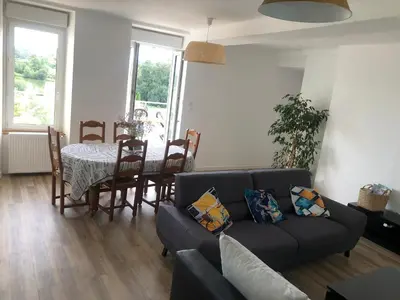 Coin salon dans l'établissement La maison du lac