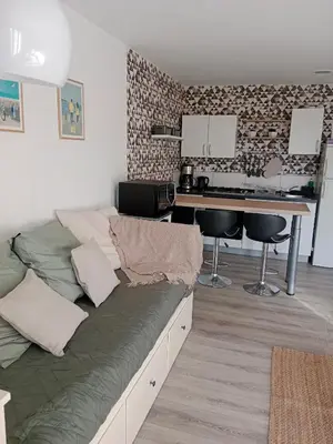 Cuisine ou kitchenette dans l'établissement La Salicorne, maison d'hôtes.
