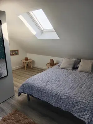 Un ou plusieurs lits dans un hébergement de l'établissement La Salicorne, maison d'hôtes.
