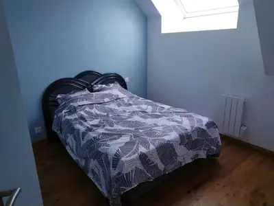 Un ou plusieurs lits dans un hébergement de l'établissement La fermette paisible proche du Mont Saint-Michel