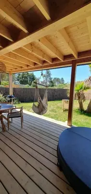 Jardin de l'établissement Maison de plage Manoga