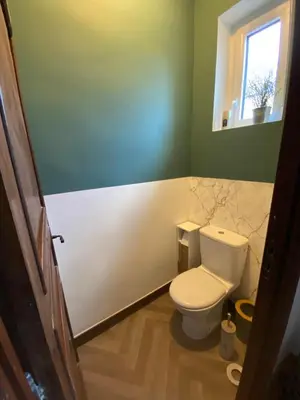 Salle de bains dans l'établissement Chambre hôtes