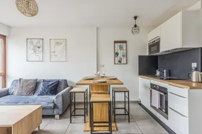Cuisine ou kitchenette dans l'établissement Appartement Alfredo - Welkeys