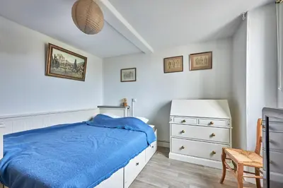 Un ou plusieurs lits dans un hébergement de l'établissement Cottage Côté Mer - A 1km de la plage