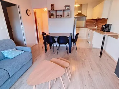 Plan de l'établissement T2 Rez-de-jardin à 50m de la plage avec parking - FR-1-746-16