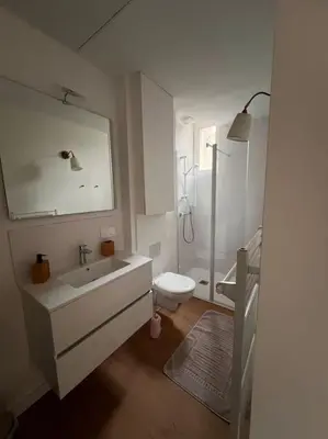 Salle de bains dans l'établissement Appartement centre - Avranches