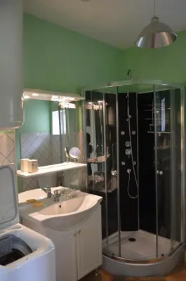 Salle de bains dans l'établissement Le Hêtre Pourpre