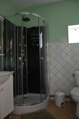 Salle de bains dans l'établissement Le Hêtre Pourpre