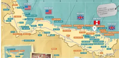 Plan de l'établissement LaMaisonnette 500m plage Juno Beach