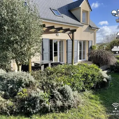 Maison calme et cosy à Port-en-Bessin près du golf et de la mer