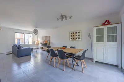 Coin salon dans l'établissement Rivage Calvados - A 500m de la plage