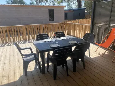 Plan de l'établissement Cottage avec piscine à 300m de la plage