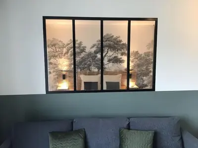 Coin salon dans l'établissement Au coeur d'Omaha Beach- Colleville-sur-Mer- Gîte 2